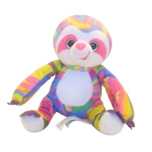 Fiesta Colourful Sloth Psychedelic Plush Toy - Collectible